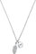 s.Oliver Kette mit Anhänger 925 Sterling Silber Damen Halsschmuck, 37+3 cm, Silber, Feder, Kommt in Schmuck Geschenk Box, 2032573