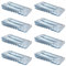 Oksdown 8 Pack Clear Rubber Door Stops Premium Door Wedge Anti Slip Door Stop Silicone Door Stopper Heavy Duty Door Stoppers Transparent Doorstop Wedges for Floor Patio