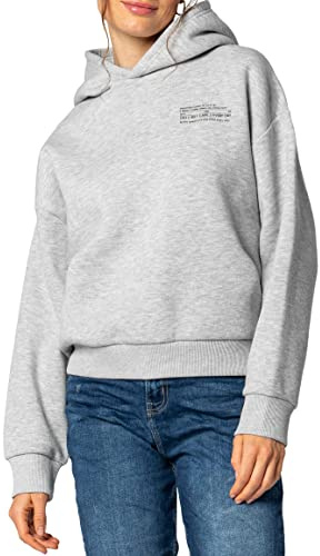 Sublevel Damen Basic Pullover Hoodie mit Mini-Print
