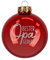 Herz & Heim® Weihnachtskugel aus Glas mit persönlicher Gravur/Rot oder Weiß/Matt oder Hochglanz/Ø 8 oder 10 cm/Verschiedene Motive Ø 10 cm, Rot Hochglanz, Bester Opa