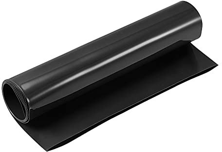 PATIKIL 250mm Larghezza 1m PVC Calore Restringente Tubo Tubazione, Isolamento per Batteria Pacco, Nero