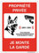 AUA SIGNALETIQUE - Panneau De Signalisation en PVC Rigide et Compact 1.5 mm. (200 x 280 mm, Propriété Privée Je Monte La Garde)