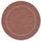 Carpetsale24 In- & Outdoor Teppich Wetterfest 160 cm Rund Sisal Optik Rot - Teppich Waschbar, Wasserfest, Pflegeleicht und Flachgewebe - Ideal für Balkon, Garten, Terrasse und als Küchenteppich