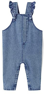 Vertbaudet Mädchen Baby Jeans-Latzhose