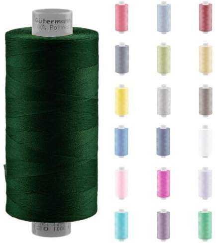Nähmit - Gütermann PERMA -120 Nähgarn + GRATIS FARBKARTE 120er 1000m Rolle Polyester Nähmaschinengarn für Haushalts & Industrie Nähmaschine Qualitäts Nähgarn - A30-44117