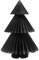 Villeroy & Boch - Black Xmas Papierbaum, 22x35cm, Weihnachtsdekoration aus Papier mit Magnet zum Schließen, Schwarz
