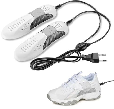 Secador Zapatos, Zapatos Calentador, Secador de Pies, Secador de Botas Eléctrico, Desodorante con Olor Deshumidifica el Dispositivo Calentador de Zapatos, Portátil del Hogar Eléctrico, Blanco