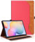 Funda para Samsung Galaxy Tab S6 Lite 10.4 2024/2022/2020 SM-P620/P625/P610/P615 PU Leather Ángulos Ajustables Case Carcasa Flip Cover Magnética Ranuras para Tarjetas Auto-Sueño/Estela Rouge Rosé