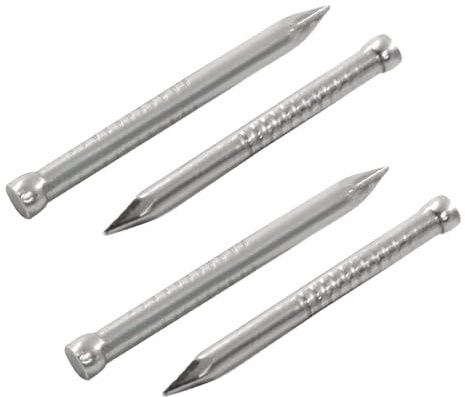Cjueiom 100Pcs 25mm Finishing Nails, 2mm/0.08 Inch Diameter | Carbon Steel, 13 Gauge, Wood Nails Hand-Drive Hardware, Small Nails Picture Hanging Nails