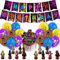 Bear Birthday Party Decorations Freddy's Party Supplies Cake Toppers Balloons for Kids Birthday Supplies