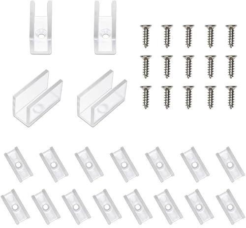 TVLIVE Clips de Fixation de Bandes LED Clips de Fixation de Bandes pour le Montage/la Stabilisation de Bandes de Néon