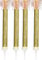 Ice Fountain Candles for Cakes, Cake Sparklers, Cake Toppers, Ideal for Christmas Decoration, Birthday Party, Decorations, and Other Special Occasions (4Pcs Gold Fountaun)