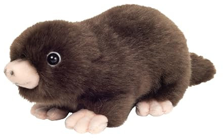 Teddy Hermann 92659 Maulwurf 17 cm, Kuscheltier, Plüschtier mit recycelter Füllung