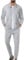 Veriliss Herren 2-Teilige Waffel Soft Hoodies Sweatsuit Sets Male Trainingsanzug-Sets Mit Durchgehendem Reißverschluss, Trendige Jacke Anzug Business Outfits(Grau,XL)