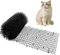 LDXDRU 30 x 400cm Black Anti Cat Spike, Plastic Cat Repellent Mat with Spikes, Anti Pet Cat Dog Fox Deterrent Net, Flat Prickle Strip Dig Stopper for Home Outdoor Garden Lawn Protection