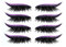Autocollants pour Cils avec Cils, 4 Paires D'Autocollants pour Cils Réutilisables, les Faux Cils Sont Imperméables et Faciles à Porter, Faux Cils, Autocollants (Violet 4 paires /