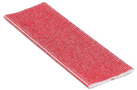 Tosuny Crystal Rhinestones Mic Handle Sleeve, Sparkly Microphone Cover Sleeve for Wireless Mic, Fit Most Microphones, Great for Stage Performances, Bar Singing, Venue Hosting, (Red)