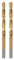 HARFINGTON 2pcs Brad Point Drill Bit 4.5mm(11/64) Dia Straight Round Shank Drill Metric Brad Point Spiral Twist Drill Bits for Carpenter Woodworking Plastic Rubber, Golden