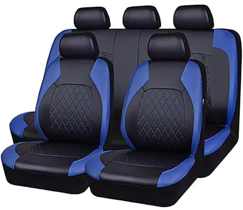 Autositzbezüge Kompletter Satz, für Toyota Proace City Verso LWB 2020- Auto Sitzbezüge Sets Leder Wasserdicht Verschleißfest Innenraum Schonbezüge,D