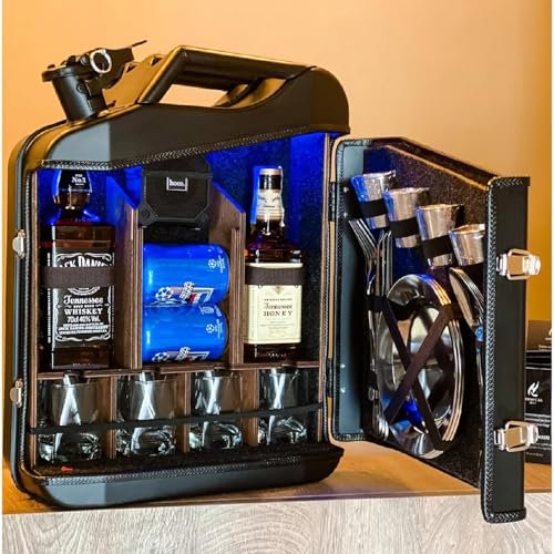Mavdecll Whisky-Barschrank, Mini-Getränkeschrank, personalisierte kleine Bar, tragbare Bars, individuelles originelles Geschenk für Ehemann, Vater, Männer