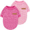 Idepet Haustier Katze Hundepullover, Warmer Hundepullover Katzenkleidung, Fleece-Welpenmantel für kleine mittelgroße große Hunde rosa grau XS-XXL (Rosa DunkeRosa, XS)