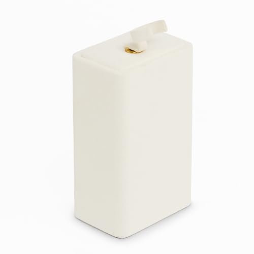 Oirlv Beige Niedriger Ringhalter aus Mikrofaser,SchmuckständerTT10301