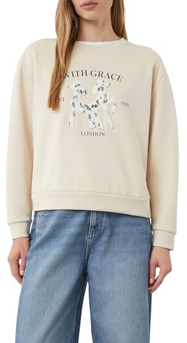 COMMA Sweatshirt im Relaxed Fit mit 3D-Applikation