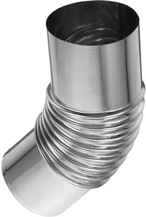 GRIRIW Stainless Steel Elbow Pipe Chimney Flue for Outdoor Camping Tent Stove Indoor Use Chimney Cap