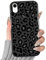 Phoona Leopard Case for iPhone XR 6,1, Preppy Cute Cheetah Print Girly Aesthetic Pattern Design, Transparent Anti-yellowing Soft TPU Shockproof Protection Bumper Cover for Girls Women, Black