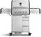BURNHARD EARL 3-Brenner Gasgrill Edelstahl inkl. Heckbrenner, mit Gusseisen Grillrost & inkl. stabiler Abdeckhaube, Seitenkochfeld mit Infrarot Keramikbrenner