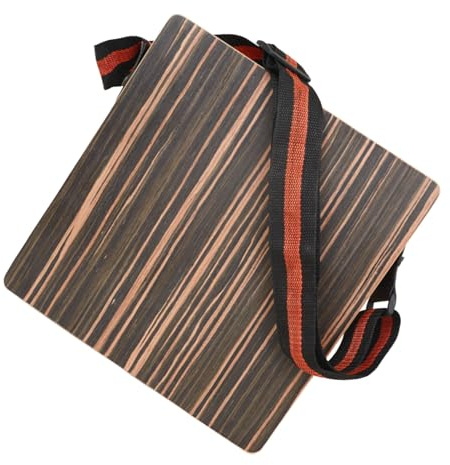 SEAFRONT Reise Cajon Drum Box Tragbares Holzpercussion -Instrument mit Einstellbarem Gurtbeutel Ebony Material für die Tägliche Übungsphase Performance