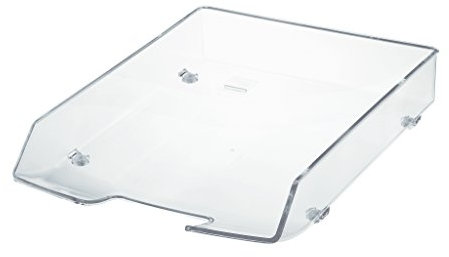 HAN Briefablage Wave Exclusiv, 1 STÜCK, Ablagefach, Briefkorb, Puristisch, Stilvoll, Elegant und Hochglänzend, 1028-23, transparent-glasklar