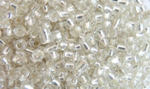 Gütermann / KnorrPrandell 3106713 - Stickperlen 2,5mm silber, 17 g/Dose