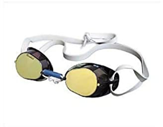 Beco Unisex – Erwachsene Schwedenbrille, verspiegelt-99222, Gold, One Size