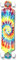 Yocellow Punked Lowrider Drop Down Through Longboard Komplettboard, Tiedye Original