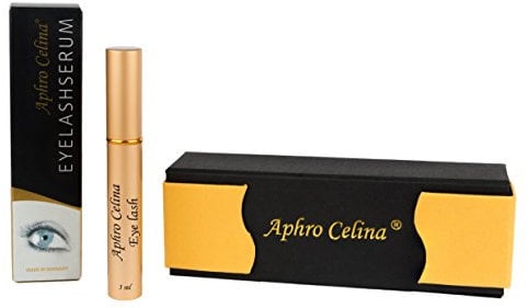 Aphro Celina | EYELASHSERUM - Wimpernserum | für das aktive Wachstum Ihrer Wimpern 3ml mit Beautybox | Made in Germany