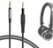 Geekria Apollo Upgrade Cable for AKG K430, K450, K451, K452, Q460, K480 Headphones and More/AUX Braided Tangle-Free Premium Headphone Replacement Audio Cord (Black 4FT)