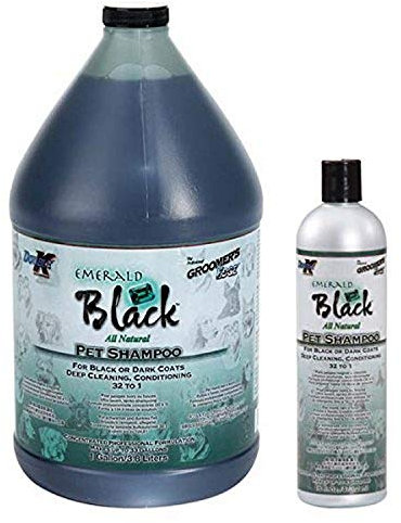 Double K Emerald Shampoing pour animal de compagnie à poils noirs 3,8 l