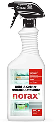 norax Kühl- & Gefrierschrank Abtauhilfe 750ml - Entfernt schnell und mühelos alle Eisablagerungen und spart Energie