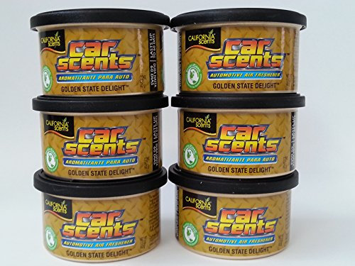 Car Scents California Golden State Delight Lufterfrischer 6er Sparpack - Set
