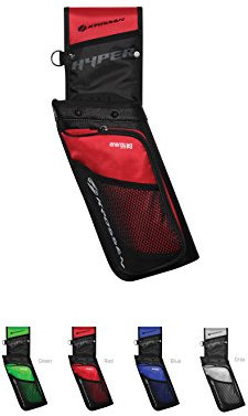 Krossen Bogenschießen Rückenköcher Hyper Field, mit Gürtel (rot, Recht)