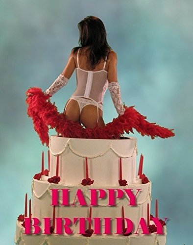 Oblea de oblea Happy BiRTHDAY SEXY MUJER para decoración de tartas