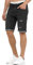 Indicode Herren Caden Jeans Shorts mit 5 Taschen | Herrenshorts Used Look für Männer Holes - Black, M