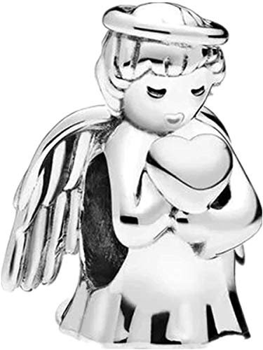 Annmors Charme Fairytale Angel Magic Charms-Anhänger 925 Sterling Silber Charm Bead Pendant für Europäische Armbänder und Halsketten