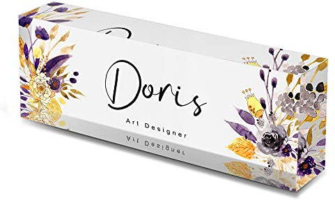 Namensschild für den Schreibtisch, personalisierbar, mit eingravierten Namen und Job-Titeln, für den Schreibtisch, für Männer und Frauen (Stil 6)