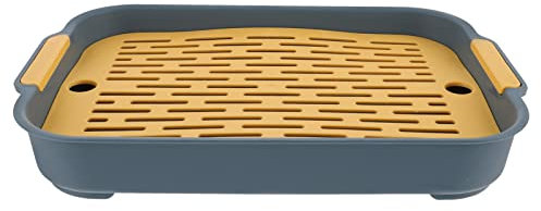 POPETPOP Kaninchen Toilette Hamster Ecktoilette Kleintier Badezimmer Kleintiertoilette Frettchen Meerschweinchen Rennmaus Zwergkaninchen Mäuse Training Badesand