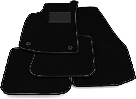 Fußmatten kompatibel mit Volkswagen Golf 1 - Cabrio 1979-1993 ohne Dekor, maßgeschneiderte Automatten Set, Teppich Set, Autoteppich