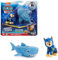 Paw Patrol, Aqua Pups - Hero Pups Actionfiguren-Set mit 1 Chase Welpenfigur und 1 Hai Figur, Spielzeug geeignet für Kinder ab 3 Jahren