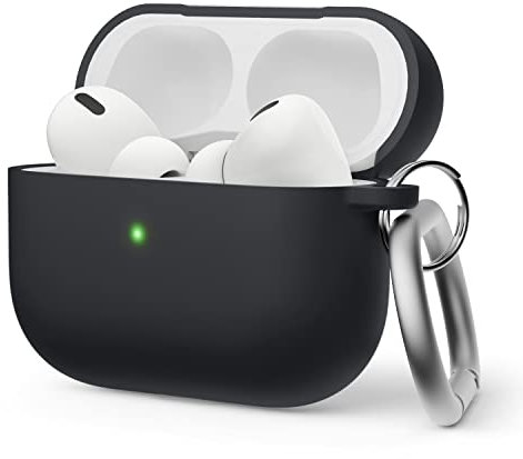 elago Hybrid-Schutzhülle aus Silikon, kompatibel mit Apple AirPods Pro 2. Generation Case, Dreischichtige Struktur: Voller Schutz, sichtbar vor LED, unterstützt Kabelloses Aufladen