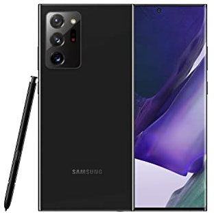 Samsung Galaxy Note 20 Ultra 5G, 256GB, Negro Místico (Reacondicionado), Original de fábrica (Corea del Sur), Exclusivo para el Mercado Europeo (Versión Internacional)